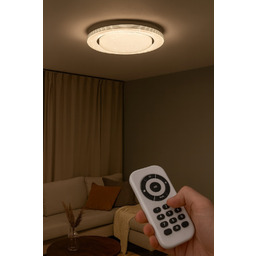 Lampa sufitowa sterowana pilotem CCT + ściemniacz +