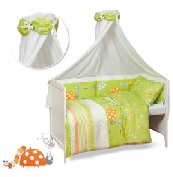 Pościel do Łóżeczka z Ochraniaczem 100x135 Sweet