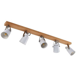 Lindby - Blana 5 Lampa Sufitowa White/Wood