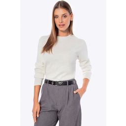 Uniwersalny sweter damski kremowy