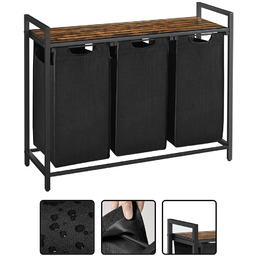 Kosz wolnostojący 3 Przegródki na pranie 3x38L 92,5x33x72