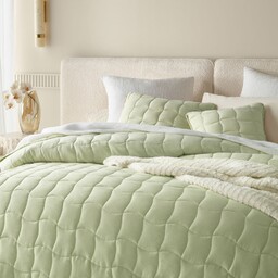 NARZUTA NA ŁÓŻKO MARSHMALLOW - ZIELEŃ MATCHA 220x240