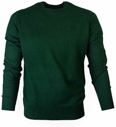 Wełniany Półgolf - Pako Jeans - Zieleń Butelkowa