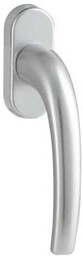 Klamka okienna 1031 F1/srebro trzpień 43 mm