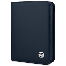 Granatowy Beltimore luksusowy męski biwuar aktówka teczka A5