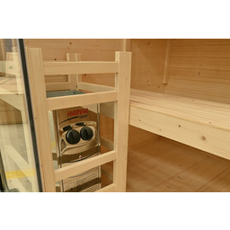 Sauna fińska narożna Nordum Basic P 2-osobowa czarna