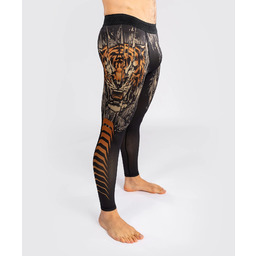 Legginsy Sportowe Treningowe Venum Tiger Czarne/Neon Pomarańczowe r.