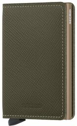 Mały portfel RFID Slimwallet Secrid Saffiano - olive