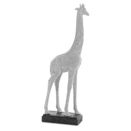 Eurofirany Figurka dekoracyjna Eldo 13x6x34 srebrna