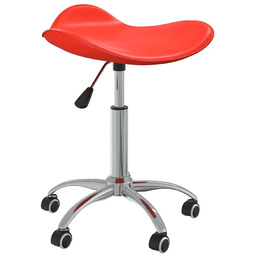 Elior Czerwony minimalistyczny taboret obrotowy K6-H50