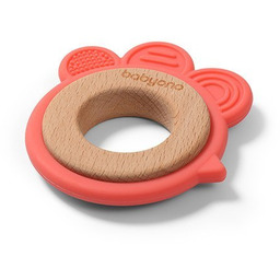 Babyono 1075/03 GRYZAK DREWNIANY SILIKONOWY KURA