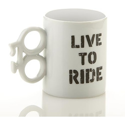 Boxer Gifts Nowość ceramiczny kubek do roweru ''Live