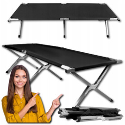 Łóżko Polowe Kanadyjka Turystyczne Składane Lekkie Mocne Premium