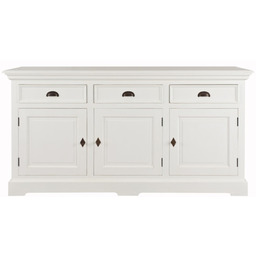 Komoda Brighton 3 szuflady + 3 drzwi white,