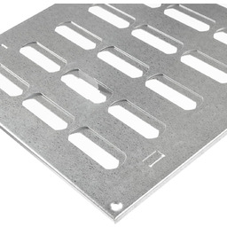 Kratka wentylacyjna regulowana metalowa srebrna 30x20 cm ścienna