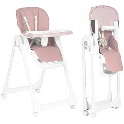 Krzesełko Do Karmienia Dzieci Regulacja Wysokości Ekoskóra Pasy