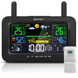 Stacja Pogodowa Bezprzewodowa Termometr Barometr Daily1000M