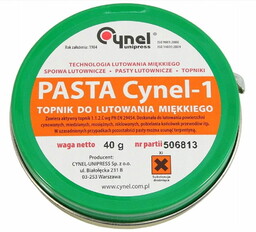 Cynel+unipress PASTA LUTOWNICZA CYNEL-1 40G DO LUTOWANIA MIĘKKIEGO
