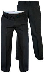 Duże Spodnie Męskie Wizytowe Czarne MAX-D555