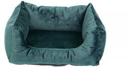 FERA Glamour sofa legowisko prostokątne zielone XL 75x85x29