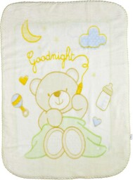 Babymatex Kocyk dziecięcy 80x100 Shell kemowy beżowy miś