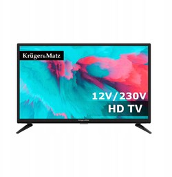 Telewizor Samochodowy 24'' 12V 230V Kamper Jacht