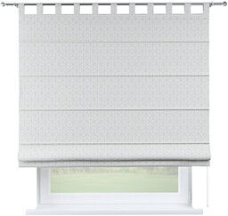 Roleta rzymska Verona, wzór sześcianów na białym tle,