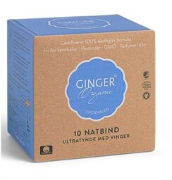 GINGER ORGANIC_Podpaski na noc 10szt