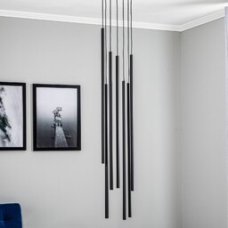 Nowodvorski Lighting Żyrandol Laser, 7-punktowa, czarny