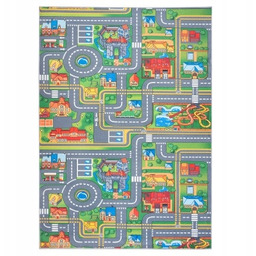 Dywan do pokoju dziecięcy ulice uliczki Miasteczko antypoślizgowy