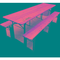 Zestaw piwny 220x50 - 60 cm Stół ogrodowy