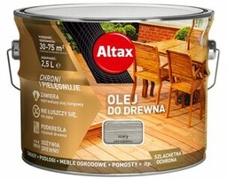 Olej do drewna 2,5 l szary Altax