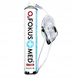 Tlen INHALACYJNY 14L w PUSZCE aerozol 99,5% +MASKA