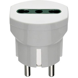 VIMAR RI.00301B Prosty Adapter Bezpieczny, Wtyczka 2P+T 16