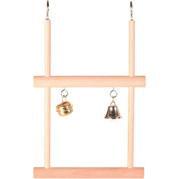 Trixie drewniana huśtawka z dwoma dzwonkami, 12 x
