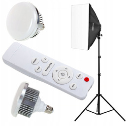 Lampa softbox 60x40cm Regulacja na pilot Żarówka Led