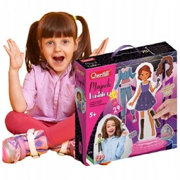 Magnetyczna Układanka Ubieranka dla Dziewczynek Gry Ubieranki Modowe