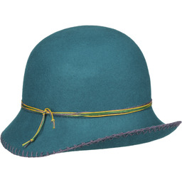 Kapelusz Damski Contrast Stitch Edge by bedacht, niebieski,