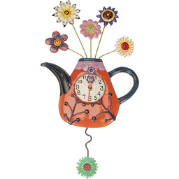Enesco P9014 Zegar ścienny, dzbanek do herbaty