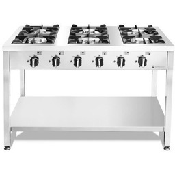 KUCHNIA GAZOWA 6-PALNIKOWA 42kW WOLNOSTOJĄCA RESTO QUALITY RQ403575