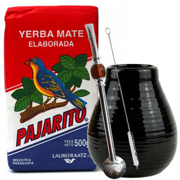 Paragwajski Zestaw Yerba Mate Pajarito Tradicional + Tykwa
