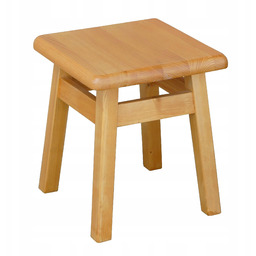 Taborecik Sosnowy Taboret Niski Prosty kolor olcha