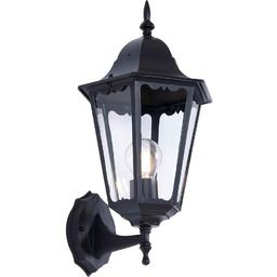 Kaja lampa ścienna LOZANA czarny/rustykalne złoto metal/szkło E27