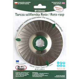 Tarcza szlifierska Roto 125/22,2 x 2,0 mm Jufisto