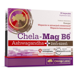 Olimp Chela-Mag B6 Ashwagandha + żeń-szeń x30 kapsułek