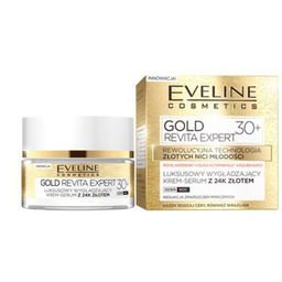 Gold Revita Expert luksusowy wygładzający krem-serum z 24k