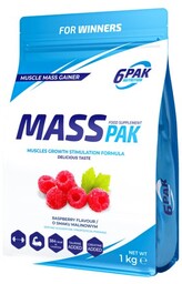6Pak Nutrition Mass Pak 1000G Malina
