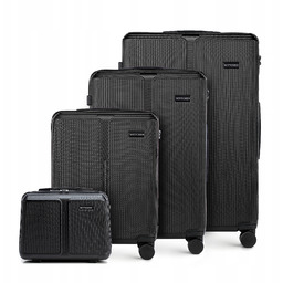 Komplet walizek Wittchen Stripes Line 56-3A-60K-10 czarny