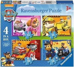 Ravensburger Puzzle 7033 Psi Patrol 12/16/20/24 Elementy Puzzle