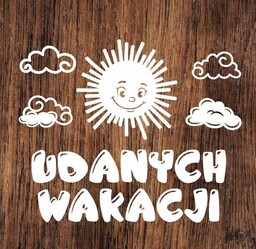 Udanych wakacji- wycinanka z kartonu